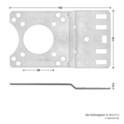 Hörmann Getriebeanbausatz Für Fremdtore -Sonax 638292 hoermann getriebeanbausatz fuer fremdtore platte masse