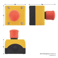 Hörmann Not-Aus-Schalter DTN 10 -Sonax 639888 hoermann drucktaster dtn10 masse