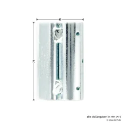 Hörmann Flügelteil FE Verzinkt, Nicht Verstellbar, H8-5/MZ -Sonax 690407 hoermann fluegelteil fe verzinkt nicht verstellbar fuer h8 5 mz masse 1