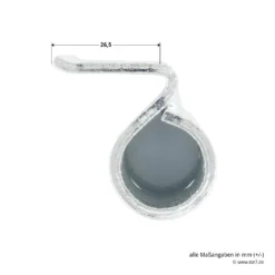 Hörmann Flügelteil FE Verzinkt, Nicht Verstellbar, H8-5/MZ -Sonax 690407 hoermann fluegelteil fe verzinkt nicht verstellbar fuer h8 5 mz masse 2