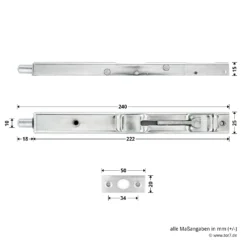Hörmann Türkantriegel 24 X 220 Mm Verzinkt ZK/MZ 13 Hörmann Türkantriegel 24 X 220 Mm Verzinkt ZK/MZ -Sonax 690481 hoermann tuerkantriegel 24 x 220 mm verzinkt zk mz masse