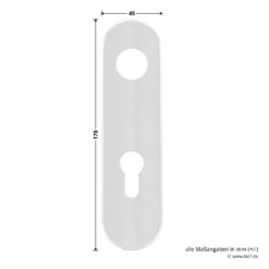 Hörmann Wechselgarnitur D110 Kurzschild PZ, ES1, Edelstahl 11 Hörmann Wechselgarnitur D110 Kurzschild PZ, ES1, Edelstahl -Sonax 694269 hoermann wechselgarnitur d 110 es 1 mit kurzschild edelstahl schild masse