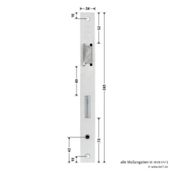 Hörmann Einsteck-Wechselschloss, BKS, Dornmaß 40 Mm 5 Hörmann Einsteck-Wechselschloss, BKS, Dornmaß 40 Mm -Sonax 702402 hoermann einsteck wechselschloss bks dornmass 40 mm masse stulp