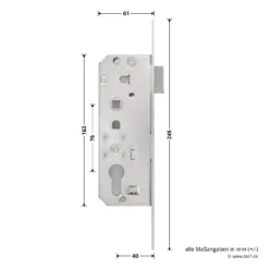 Hörmann Schlupftür-Schloss DF80/95/98, PZ, DIN Links 8 Hörmann Schlupftür-Schloss DF80/95/98, PZ, DIN Links -Sonax 716839 hoermann schlupftuer schloss df80 95 98 pz din links masse