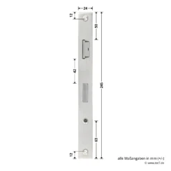 Hörmann Schlupftür-Schloss DF80/95/98, PZ, DIN Links 9 Hörmann Schlupftür-Schloss DF80/95/98, PZ, DIN Links -Sonax 716839 hoermann schlupftuer schloss df80 95 98 pz din links masse stulp