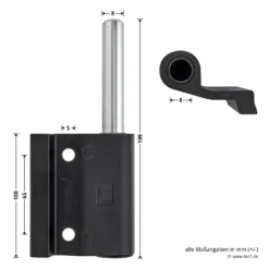 Hörmann Aluminium-Druckgussband DIN Links, Zwischenliegend 8 Hörmann Aluminium-Druckgussband DIN Links, Zwischenliegend -Sonax 772323 hoermann aluminium druckgussband din links zwischenliegend masse