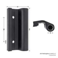 Hörmann Entlastungsrolle Mit Einfach-Bandteil 360 Mm, M12, DIN Links, Zwischenliegend -Sonax 772635 hoermann entlastungsrolle mit einfach bandteil 360mm m12 din links zwischenliegend masse bild 2