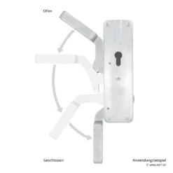 Hörmann Tortreibriegel Basküle Links, PZ 13 Hörmann Tortreibriegel Basküle Links, PZ -Sonax 790540 hoermann tortreibriegel baskuele links pz anwendungsbeispiel