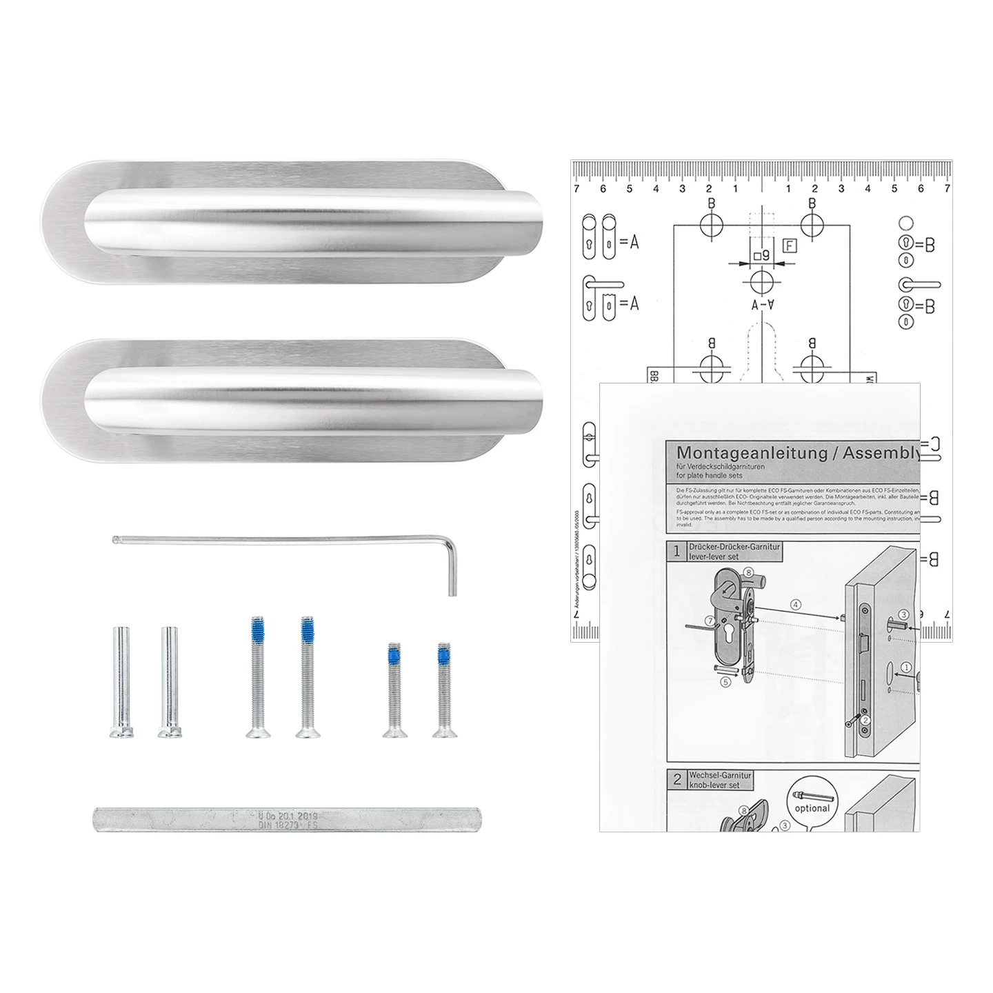 Steinau FS VDS Drückergarnitur, Typ 510, Edelstahl Matt 8 Steinau FS VDS Drückergarnitur, Typ 510, Edelstahl Matt – Bild 8