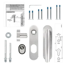 Steinau FS ES1-K Sicherheitsbeschlag, Typ D 510, Edelstahl Matt -Sonax ste810113 steinau fs es1 k sicherheitsbeschlag typ d 510 edelstahl matt lieferumfang