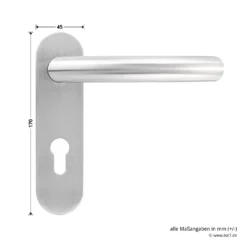 Steinau FS ES1-K Sicherheitsbeschlag, Typ D 510, Edelstahl Matt -Sonax ste810113 steinau fs es1 k sicherheitsbeschlag typ d 510 edelstahl matt masse griff