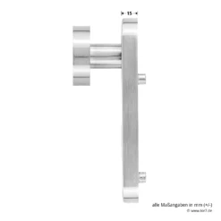 Steinau FS ES1-K Sicherheitsbeschlag, Typ D 510, Edelstahl Matt -Sonax ste810113 steinau fs es1 k sicherheitsbeschlag typ d 510 edelstahl matt masse knauf seite