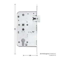 Teckentrup Einsteck-Panikschloss 1013 E Mit Verbundfalle, Stulp Verzinkt -Sonax tec104673 teckentrup einsteck panikschloss 1013 e mit verbundfalle stulp verzinkt din l masse