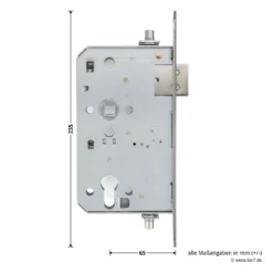 Teckentrup STA Einsteck-Panikschloss 1013 E, Stulp Edelstahl -Sonax tec113633 teckentrup sta einsteck panikschloss 1013 e stulp edelstahl din l bemassung