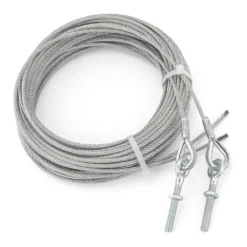 Teckentrup Stahlseil-Paar 5 Mm, Mit Kausche Und Ringschraube